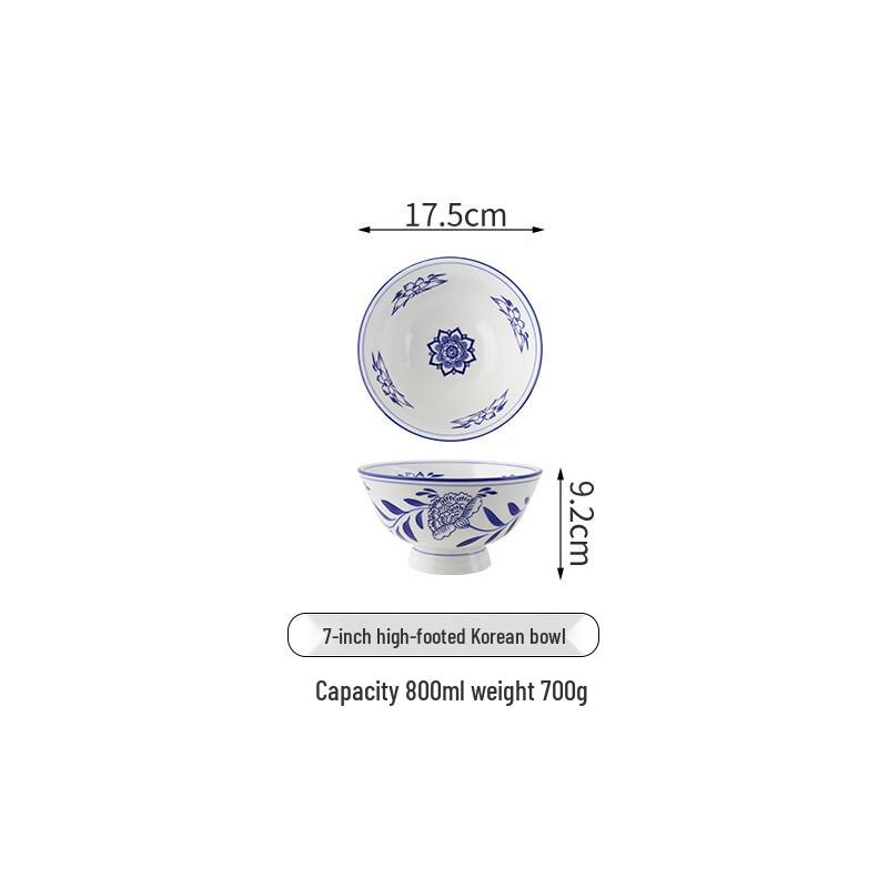 Traditional Large Ceramic Noodle Bowl
