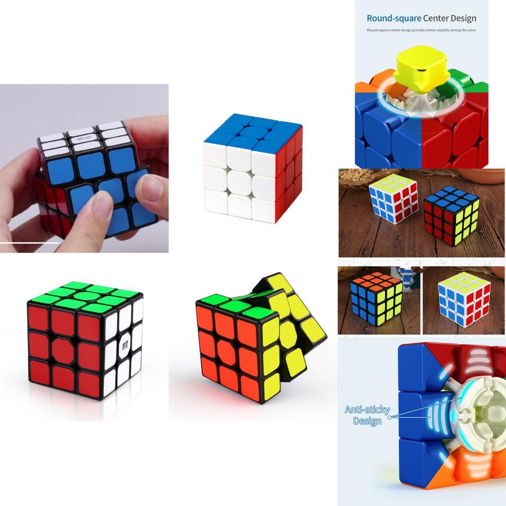 Professional 3x3 Magnetic Cube For Competitions In Magnetic Rainbow And Black