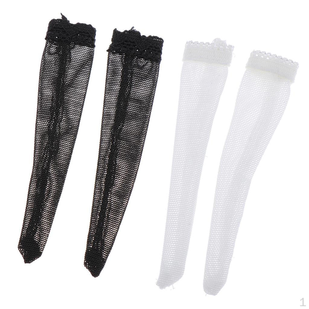 

2 Pairs Of 1/12 Long Stocking Female Socks Scale