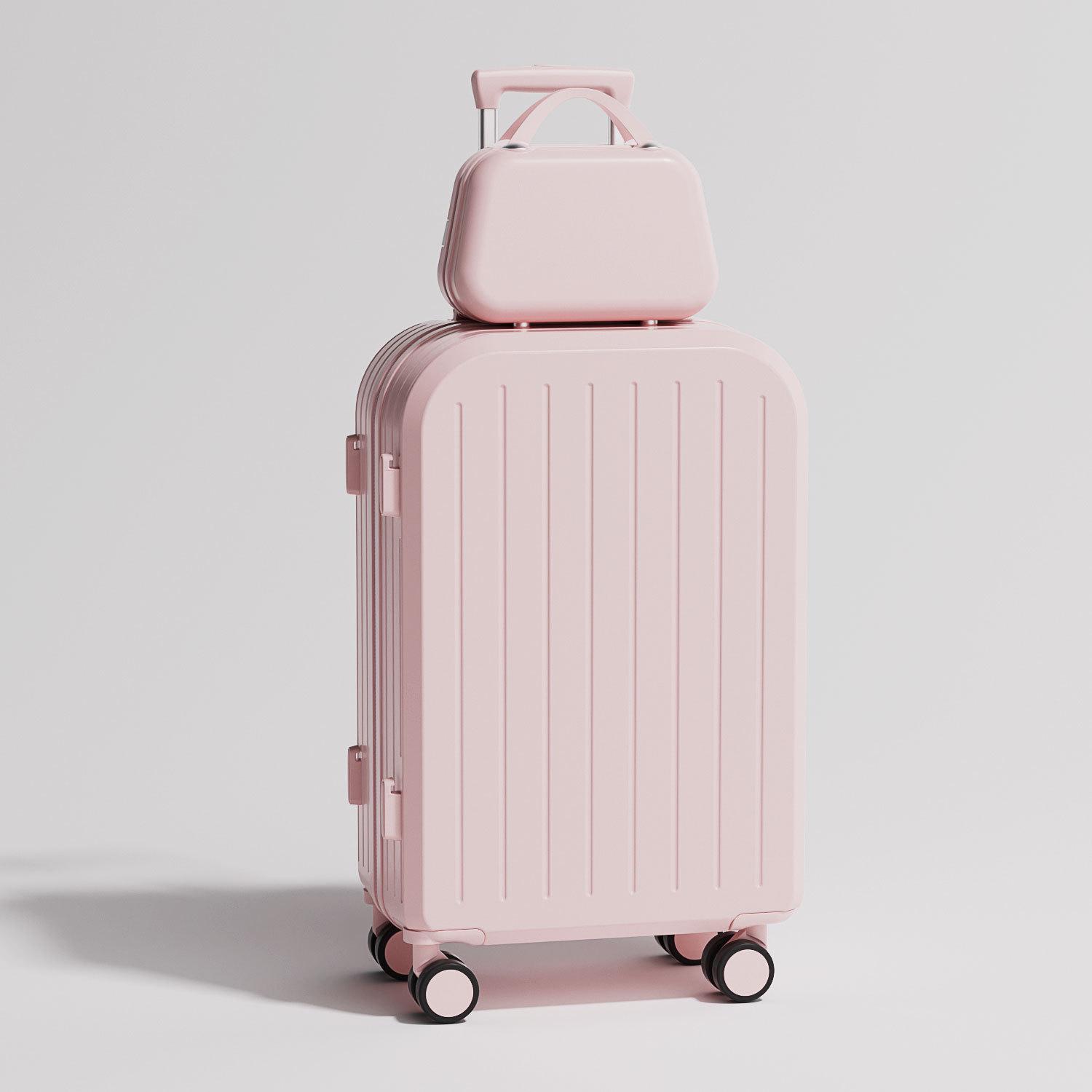 

20-дюймовый чемодан-тележка для ручной клади большой вместимости, с прочной молнией, ударопрочной конструкцией и кодовым замком 22-inch