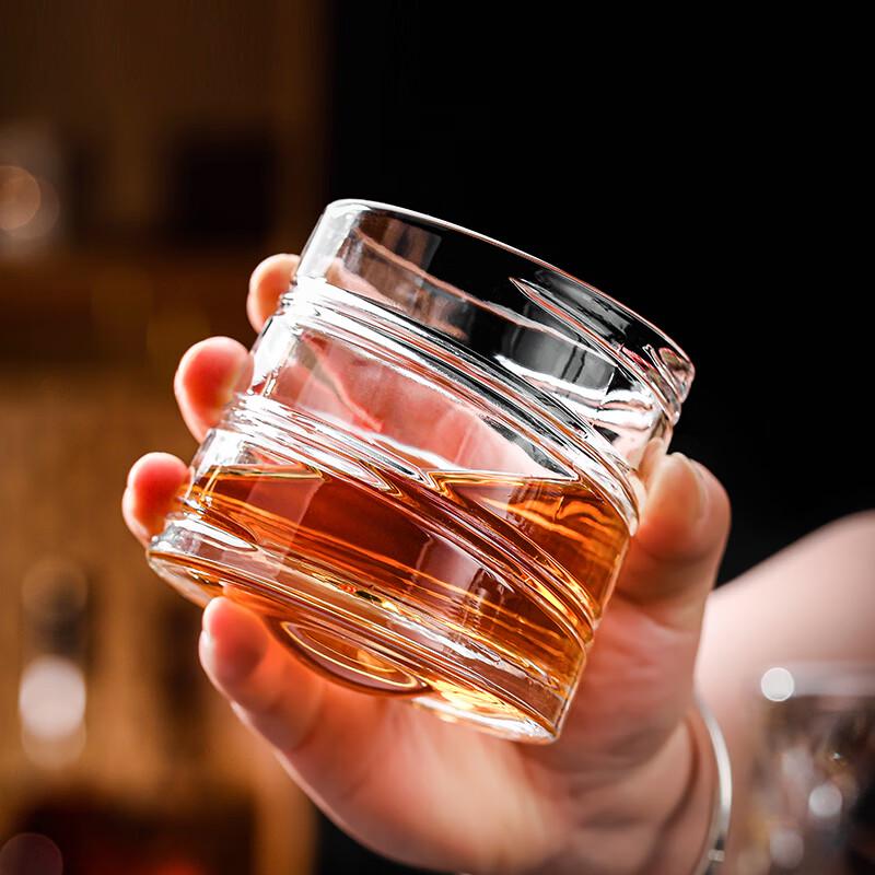 LOVWISH Spiralformad Snurrande Whiskyglas