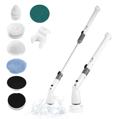 7 IN 1 Electric Spin Scrubber Cordless Handheld Cleaning Brush with Adjustable Extension Handle 6 Br