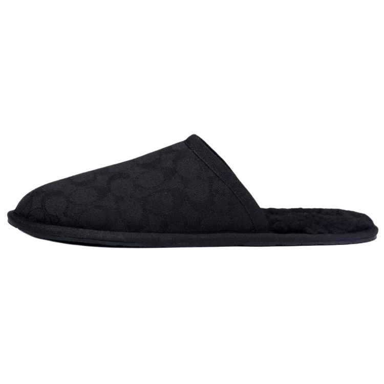 Coach Round Toe Slip-On Sandals Men Footwear Black C2465-BLK