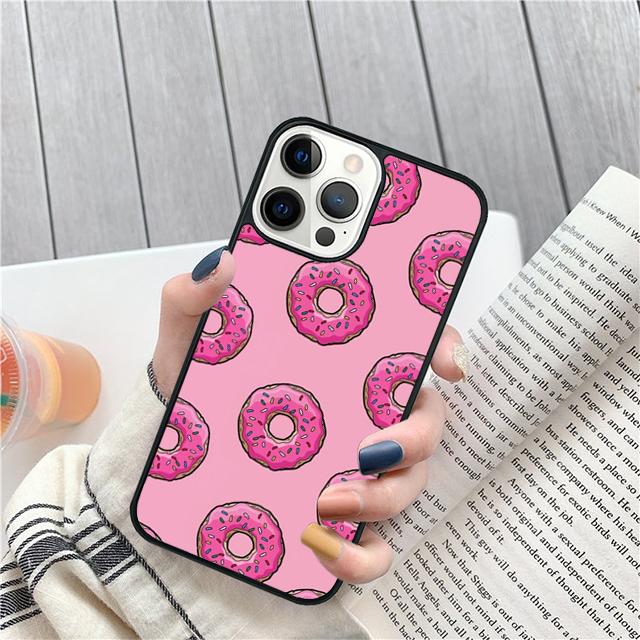 

Candy Creamy Pink Donut Coque Shell For iPhone 17 Air 15 16 14 13 12 Pro Max 11 Pro Max Plus Phone Case Cover iPhone 17pro