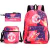 Zaino da Tifoso di Calcio per Bambini e Ragazzi Manchester United Semplice Casual Zaino Giornaliero Borsa a Spalla con Astuccio