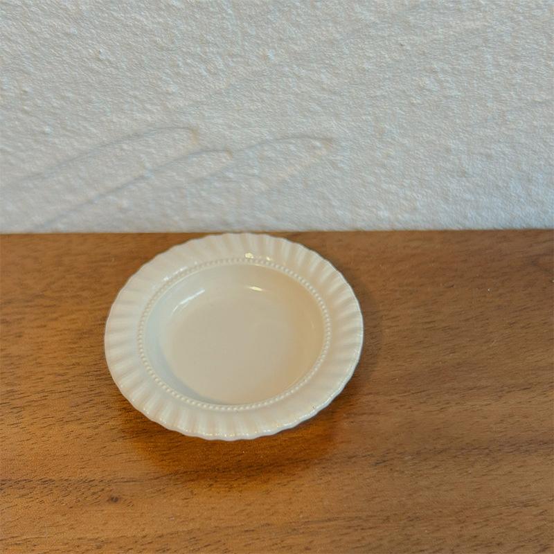 3Pcs Simulation Kitchen Dish Model Dollhouse Miniature Food Plate Western Cuisine Plate Toys For Mini Decoration Diy Accessories