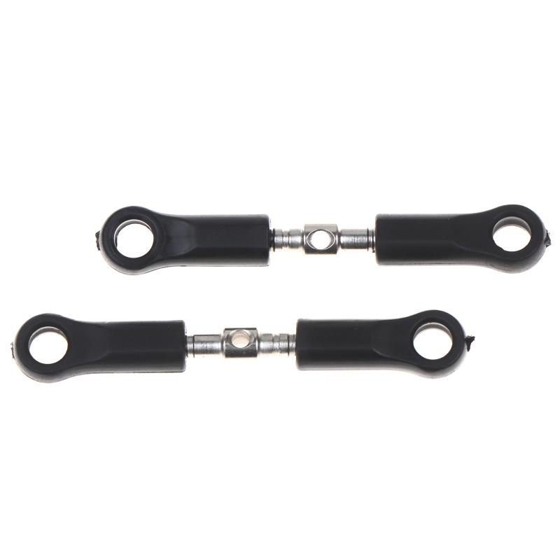2Pcs Adjustable 1/16 RC Steering Tie Rod PA Steel Camber Link for 16101 16102 RC Car Repair Parts