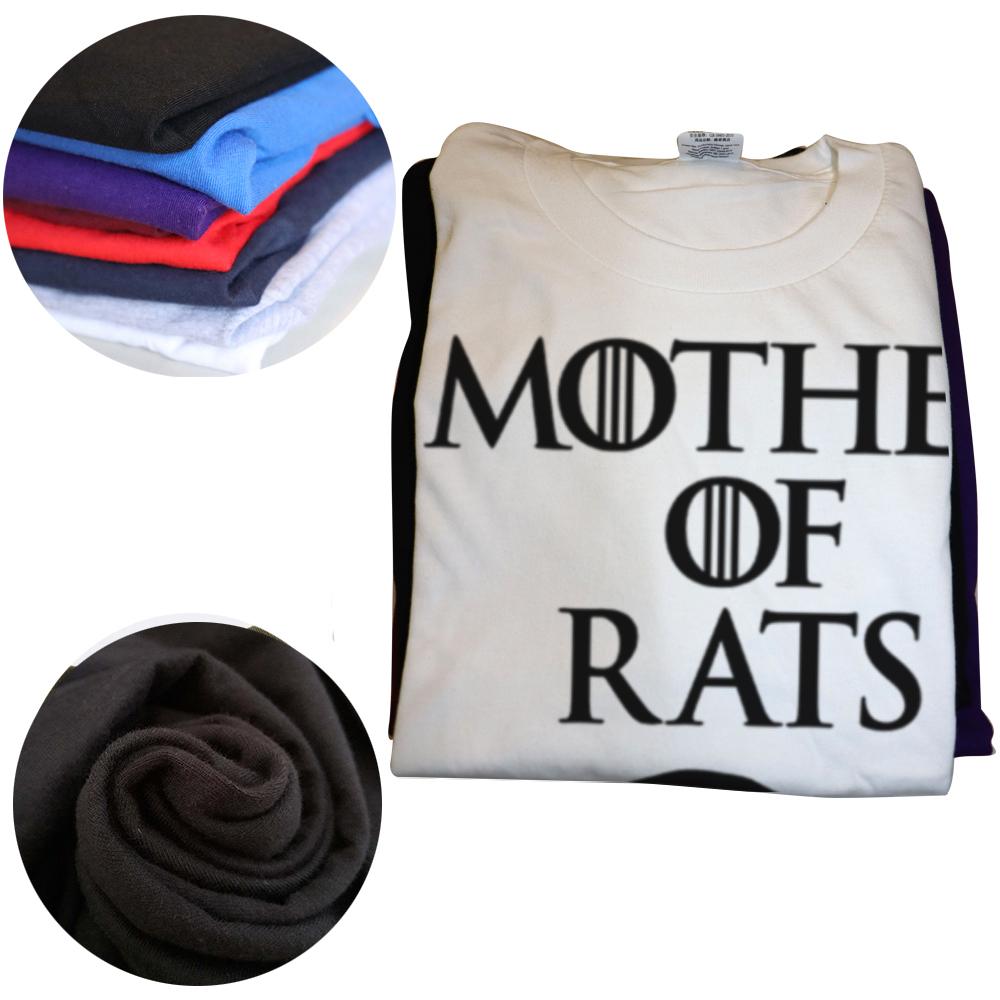 Summer Funny Mother of Rats Men T Shirt Streetwear Casual Short Sleeve Print Cotton Hip Hop Casual Rat Mom T-shirt Tops Tee