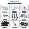 Neodymium Iron Boron Magnetic Rotating Hook - No-Punch Round Suction Cup Magnet for Refrigerator.