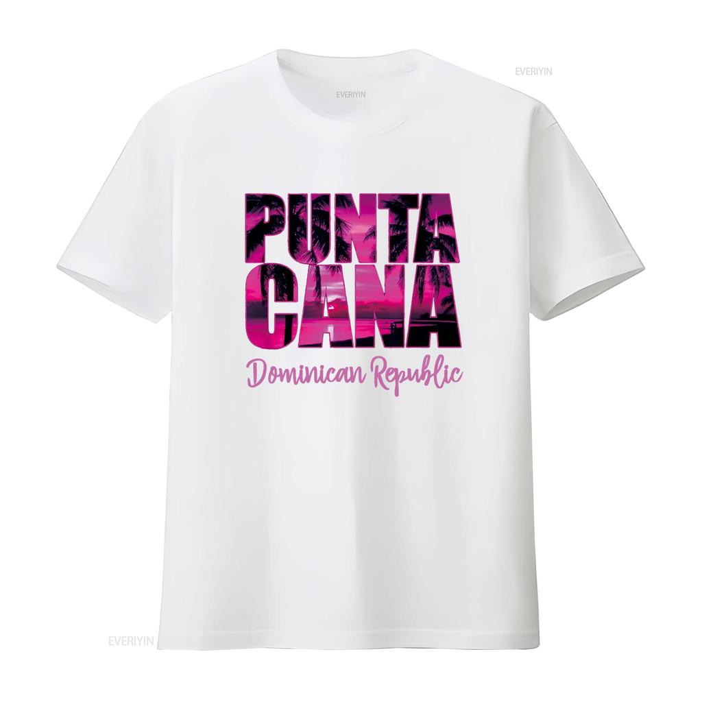 Punta Cana for Women Vacation Souvenir T Shirt vintage Washed Unisex Slightly Top For Everyday Wear homme designer clothes