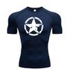 Fashion Tight-fitting T-shirt High Elasticity Quick-drying Fitness Wear Versatile Top Stretchy Moisture-Wicking Comfortable Sweat-Absorbent Jogging