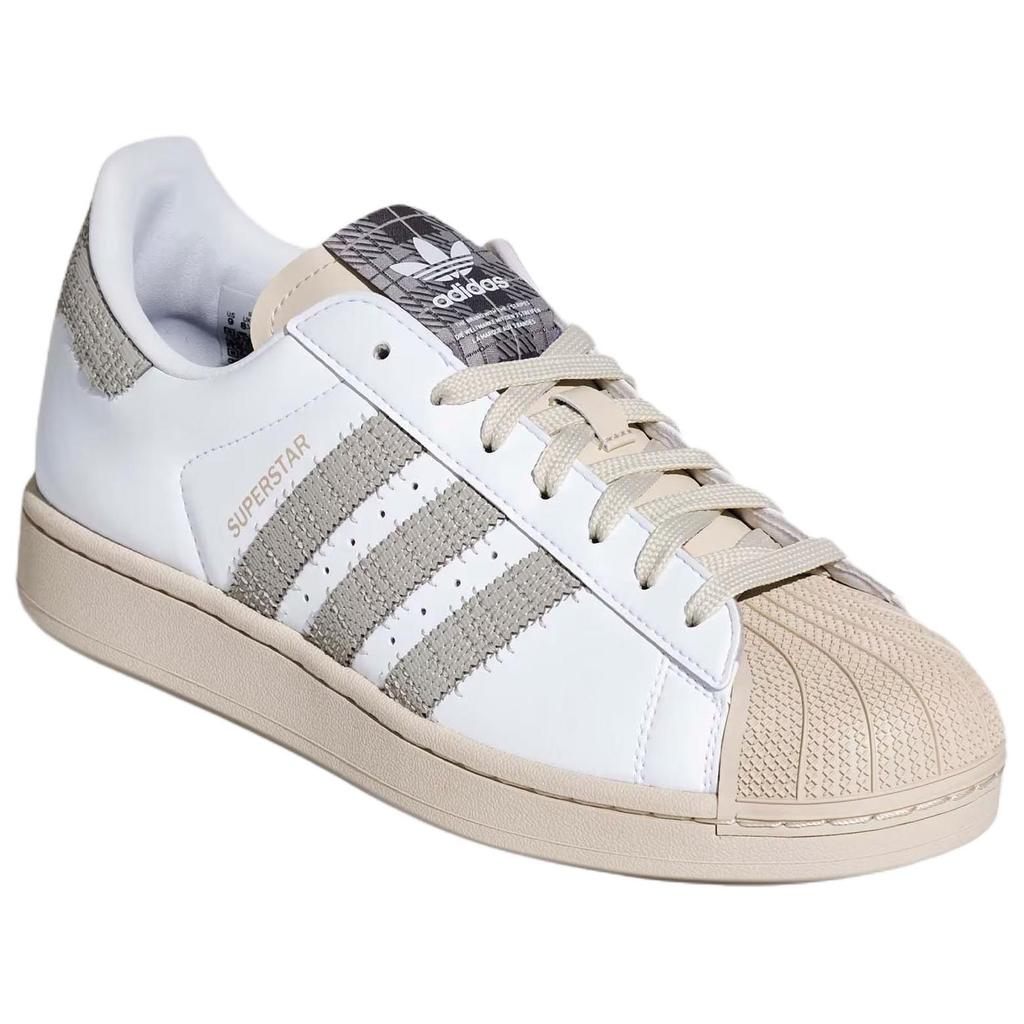 Adidas Originals Superstar 2 Fabric Comfortable Fashion Sneakers Unisex Sneakers White Gray Brown HP7107