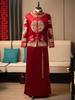 Men's Red Xiuhe Wedding Attire - Retro Chinese Tang Suit Hanfu with Dragon & Phoenix Qipao for Groom. Perfect for Guest Reception & Toasting.