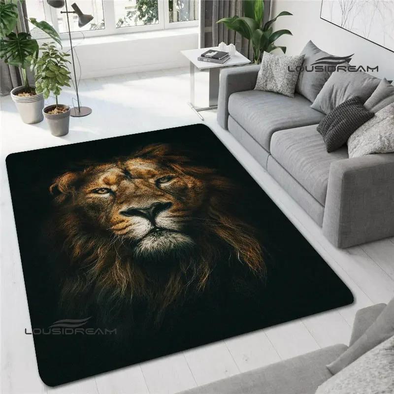 3D Lion Printed Carpet non-slip Carpet kitchen mats for floor decoracion anime rug Fashion yoga mat bedroom decor birthday gift