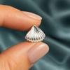 1 Pair Shell Earrings for Women, Chunky Vintage Ribbed Shell Shaped Earrings, Summer Beach Jewelry Gifts
