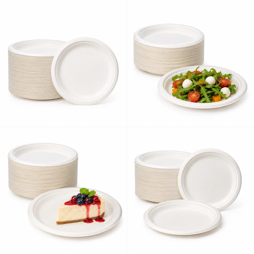 Eco Plate Made Of Sugar Cane Pulp