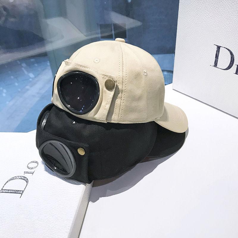 Fashion Snapback Hat Glasses Goggles Baseball Cap Unisex Aviator Pilot Men Women Caps Hats