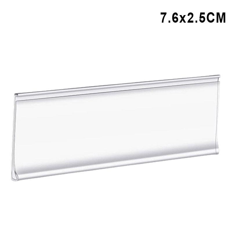 50PCS Self-Adhesive PVC Label Holder Card Slot Supermarket Commodity Identification Empty Transparent Label Price Tag DIY