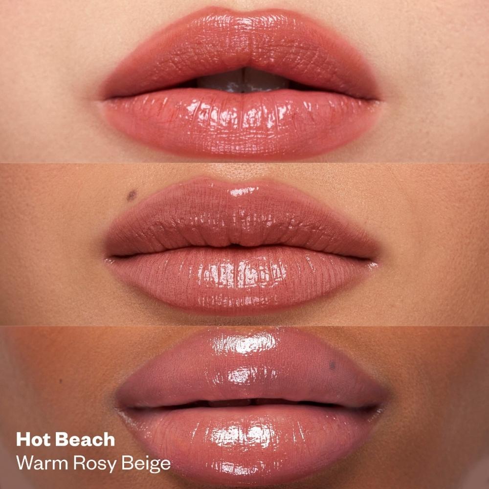 Kosas Wet Stick Feuchtigkeitsspendender Glänzender Sheer Lippenstift Mit Ceramiden 0,10 Unzen 3 G Hot Beach Warm Rosy Beige