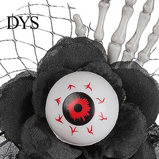 Durable Gothic Wrist Ornament Flower Corsage for Halloween Party, Black Wedding Corsage, Romantic Novelty Party Floral Accessory Day of The Dead Prom,