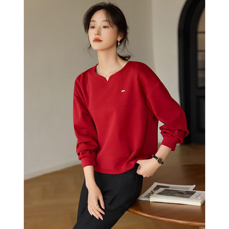 Mohan Yimei Women s Waist-Cinching Pullover Top S