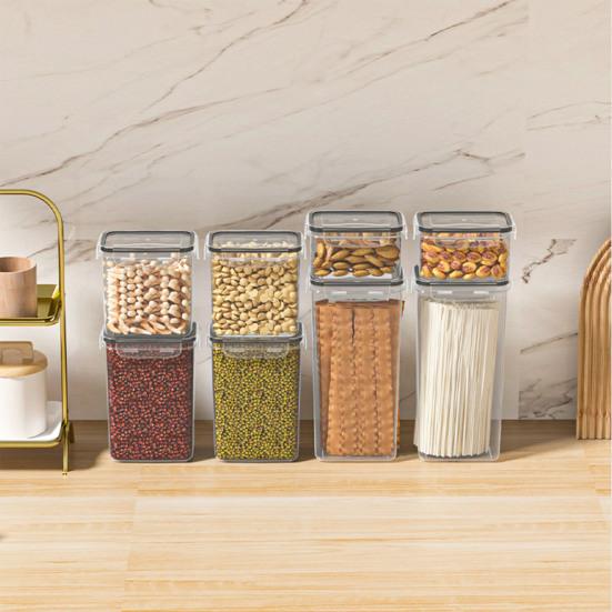 Versiegelte Box mit Schnalle, Kunststoff-Lebensmittelaufbewahrung, 800/1400/2000/2800 ml, gute Abdichtung, staubdicht, verdickter Snack