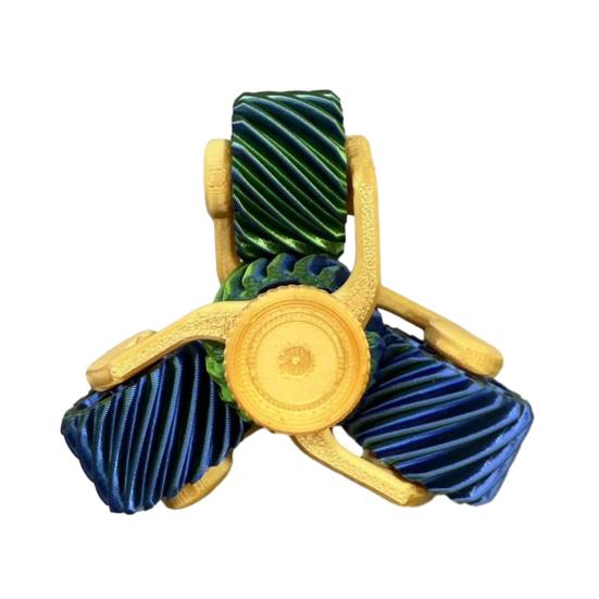 Stress Relief Fidget Spinner 3D Printed Anti-Anxiety Gear Spinning Toy Portable Travel Home Office Finger Roller EDC Desk Toy