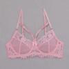 Sensual Lace Trim Thong Leg Garter Set - Ultra-Thin, See-Through, Chest-Minimizing Lingerie