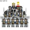 12 pezzi Cavalieri romani antichi medievali, blocchi da costruzione, figure, giocattoli, mini figure, bambole umanoidi, giocattoli, regali di compleanno.