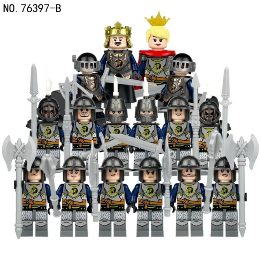 12 pezzi Cavalieri romani antichi medievali, blocchi da costruzione, figure, giocattoli, mini figure, bambole umanoidi, giocattoli, regali di compleanno.
