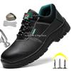 Construction Man Work Safety Boots Anti-stab Anti-smash Steel Toe Men Safety Shoes Rubber Work Shoes Male Ankle Boots Protective