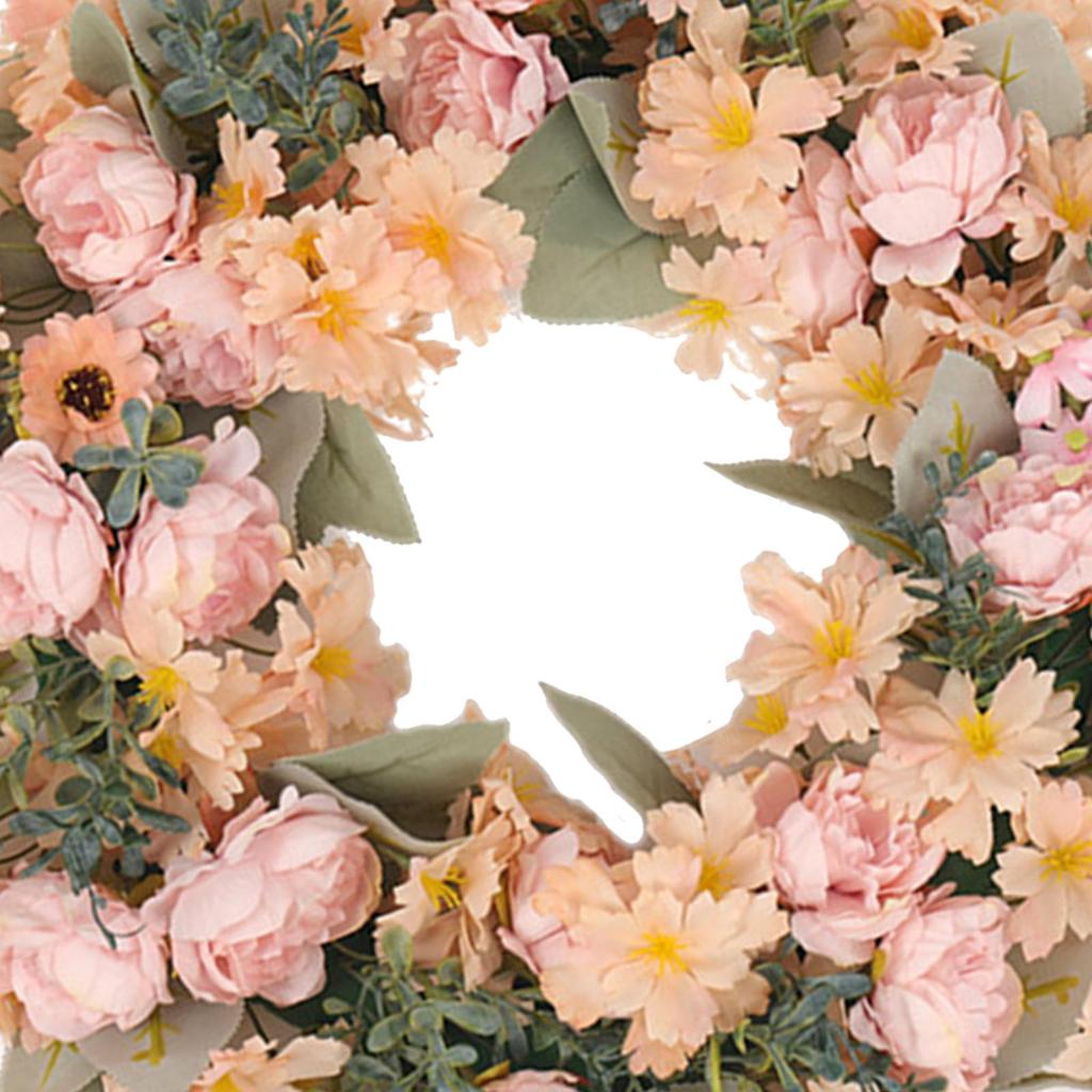 Spring Wreath Hanging Ornament Party Supplies Home Decoration Decor Wreath Front Door Wreath for Mantle Wedding Wall Window