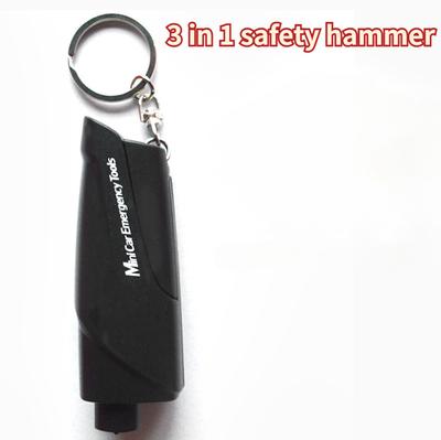Window Breaker Seatbelt Cutter Multifunctional Safety Hammer Keychain Car Emergency Escape Tool for Land and Underwater