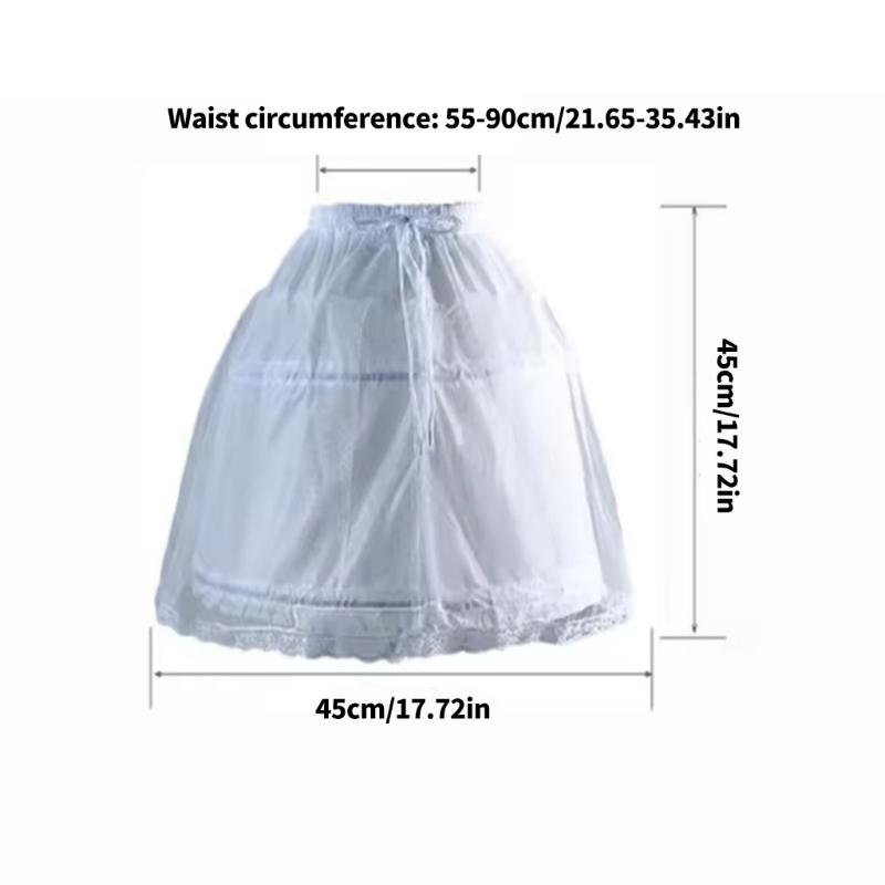 Little Girl Bridal Petticoat With Double Hoop Wedding Event Crinoline Underskirt For Formal Occasion Flower Girl Dress