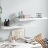 VidaXL Floating Wall Shelf 2 Pcs High Gloss White 80x23.5x3.8cm MDF