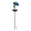 Lovely Solars Frogs Ornament With Feeding Tray Ground Spikes Light Lovely Solars Frogs Bird Feeders For Backyard