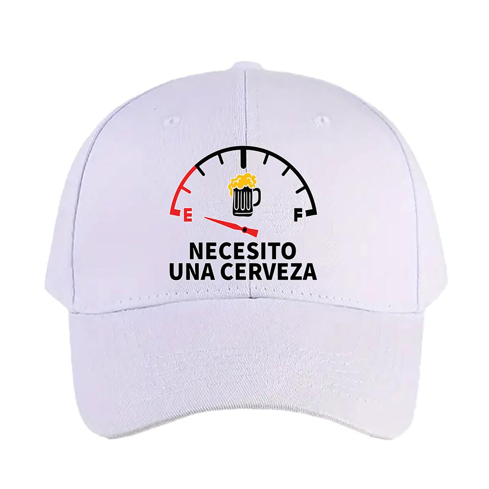 necesito cerveza Caps Summer Adult Baseball Cap Adjustable with Curved Brim Duckbill Hat Protection Sun Hats Casual