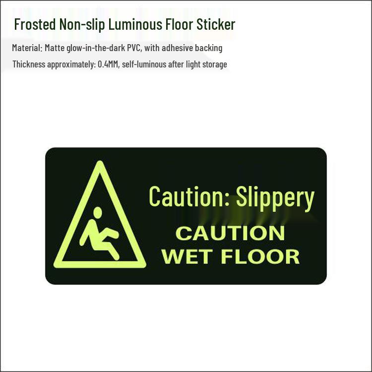 Glow-in-the-Dark Fire Exit Safety Sticker - No Electricity Needed for Stairwell Evacuation