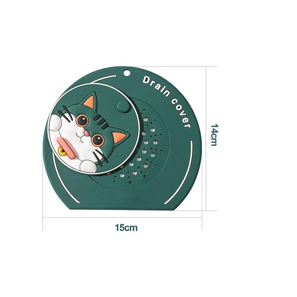 New Insect-proof Floor Drain Cover Reusable Drain Stopper Sewer Pipe Cover Anti-Odor Kitchen Sink Seal Mat Bathroom Accessories