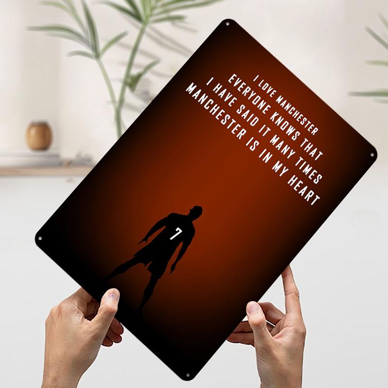 

Best Football Quotes Printed Poster Customized Wall Art Retro Vintage Metal Tin Signs for Home Desk Decor Decoration Living Room 7.9x11.8In(20x30cm)