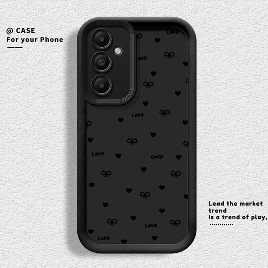 Capa para Samsung Galaxy A51 A73 A71 A72 A53 A54 A12 A13 A26 A32 A35 A36 A15 A16 A56 A34 A23 Capa de Celular Laço Fashion