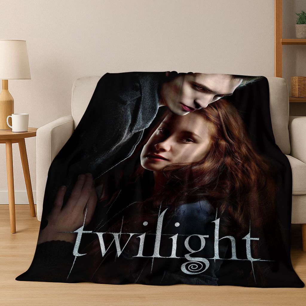 2026 New Twilight Isabella Edward Art Flannel Blanket,Cozy Soft Throw Blanket for Home Bedroom Bed Sofa Picnic Cover Gift Kids