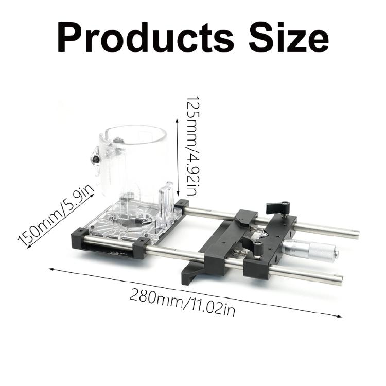 Handheld Router Woodworking Accessories Electric Trimmer Connector Base Router Bracket for Wood Slotting Carving