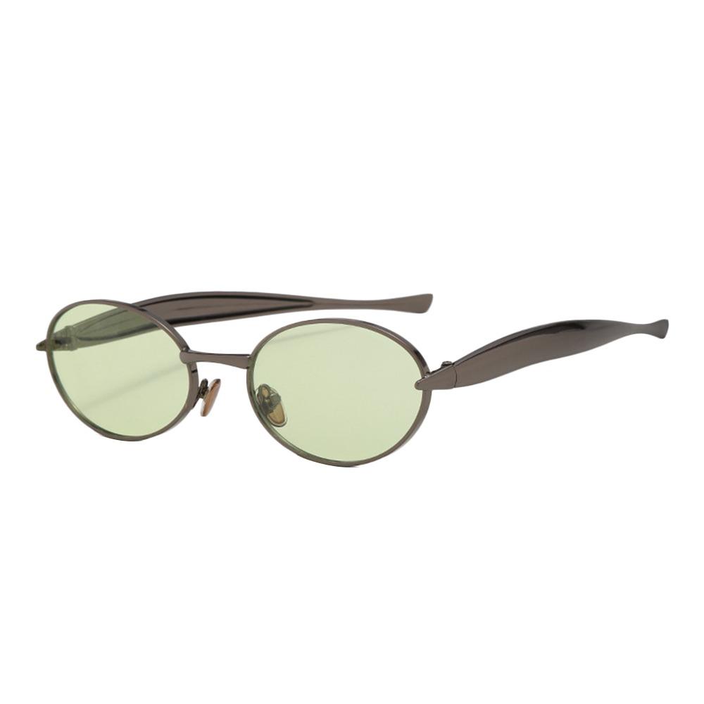 Premium Metal Round Thick Frame Fashion Famous Style Sunglasses Casual UV400 Protection Spectacles Women Sunglasses