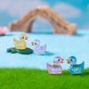 150Pcs Mini Glitter Duck Figurine Colorful Duck Resin Statue Miniature Animal Ornament for Garden Party Favors
