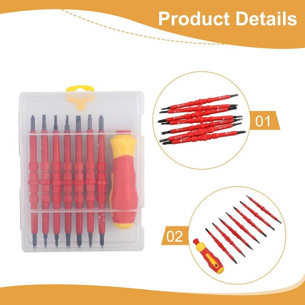 Phillips Bits Insulated Screwdrivers Set Electrical Repair Tools Electrical Professional