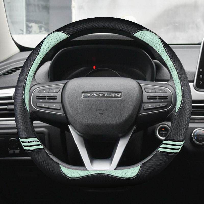 

Dayun Yuehu Yuanzhi M1 Special Car Steering Wheel Cover, All-Season Leather Dayun Pickup Truck Steering Wheel Cover, Popular Online D Shape-Avocado Green