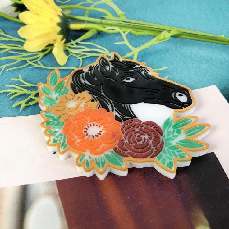 Exquisite Horse Shape Decoration Making Silicone Mold Resin Mold for DIY Project