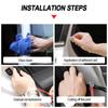 SEAMETAL 5M Car Door Seal Strips Sticker Double Layer Weatherstrip Rubber Seals Sound Insulation for Car Door Trunk Engine Cover