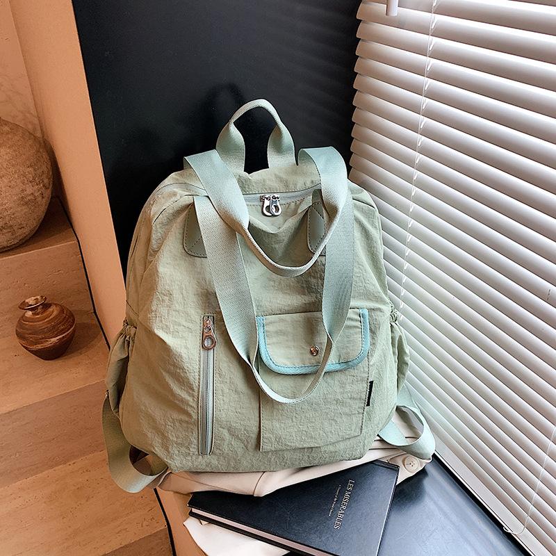 Niche Design Multifunctional Backpack Women's Large Capacity Lightweight Shoulder Bag Versatile Commuter Student School Bag
